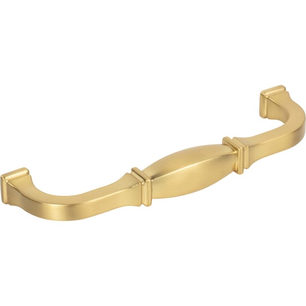 Jeffrey Alexander 128 mm Center-to-Center Brushed Gold Audrey Cabinet Pull - 278-128BG