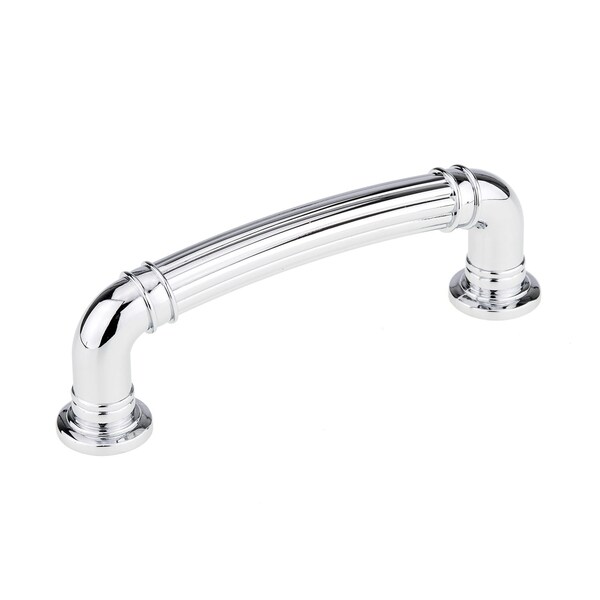 Richelieu 3 3/4 in (96 mm) Center-to-Center Chrome Traditional Drawer Pull - BP881896140