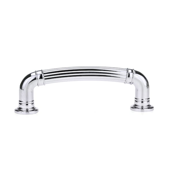 Richelieu 3 3/4 in (96 mm) Center-to-Center Chrome Traditional Drawer Pull - BP881896140