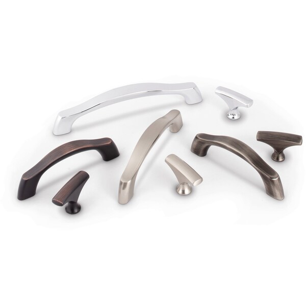 Elements By Hardware Resources 3" Center-to-Center Satin Nickel Aiden Cabinet Pull - 993-3SN
