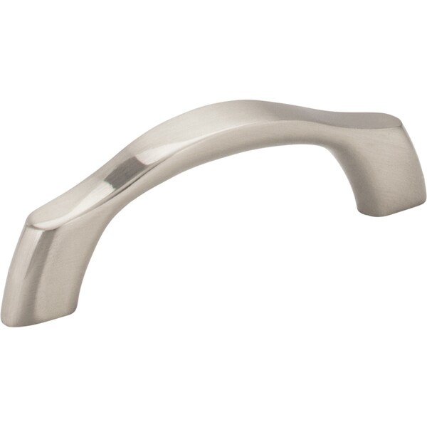 Elements By Hardware Resources 3" Center-to-Center Satin Nickel Aiden Cabinet Pull - 993-3SN