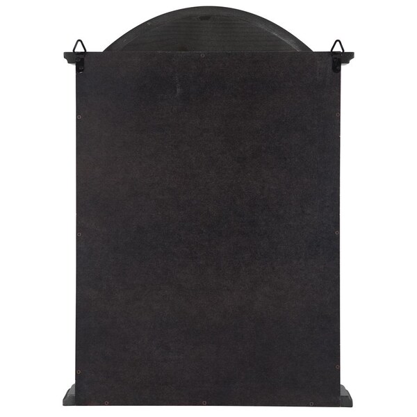 Design Toscano Rosedale Hardwood Wall Curio Cabinet: Ebony Black Finish - BN15222