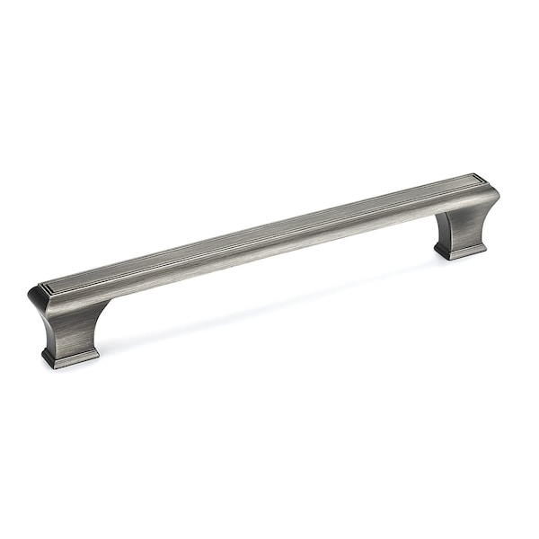 Richelieu 7 9/16 in (192 mm) Center-to-Center Antique Nickel Traditional Drawer Pull - BP775192143