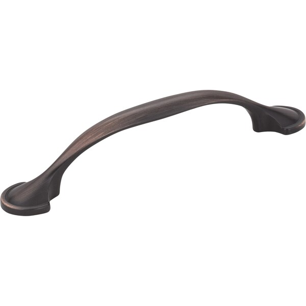 Elements By Hardware Resources 96 mm Center-to-Center Brushed Oil Rubbed Bronze Watervale Cabinet Pull - 647-96DBAC