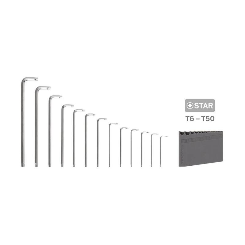 TEKTON 13-Piece (T6-T50) with Holder Star Key Set - KLT91401