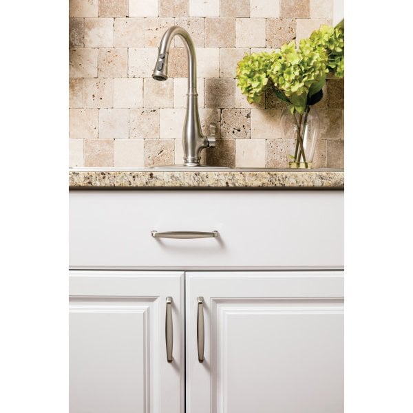 Jeffrey Alexander 160 mm Center-to-Center Brushed Antique Brass Square Milan 1 Cabinet Pull - 1092-160AB