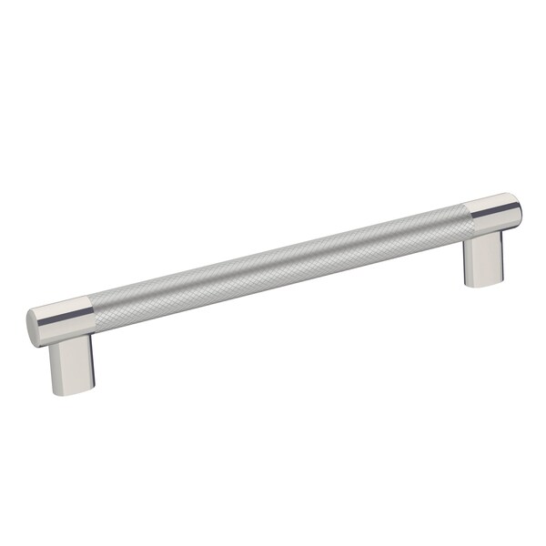 Amerock Esquire 8 in 203 mm Center-to-Center Polished Nickel/Stainless Steel Cabinet Pull - BP36562PNSS