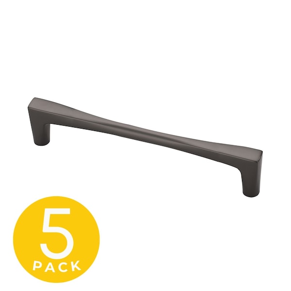 Sapphire Comet Series 5 in. 128 mm Center-to-Center Modern Matte Grey Cabinet Handle/Pull, 5PK - SP-2075-128-GM-5