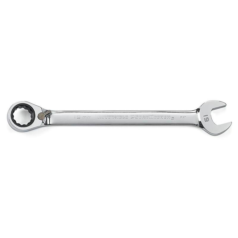 GEARWRENCH Metric 72-Tooth Reversible Combination Ratcheting Wrench Tool Set (16-Piece) - 9602N