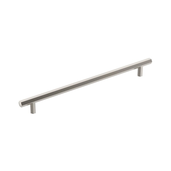 Amerock Caliber 10-1/16 in 256 mm Center-to-Center Satin Nickel Cabinet Pull - BP36877G10