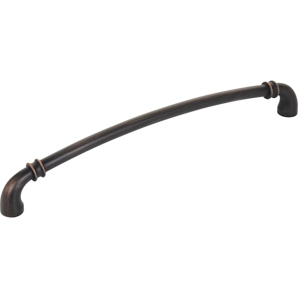 Jeffrey Alexander 224 mm Center-to-Center Brushed Oil Rubbed Bronze Marie Cabinet Pull - 445-224DBAC