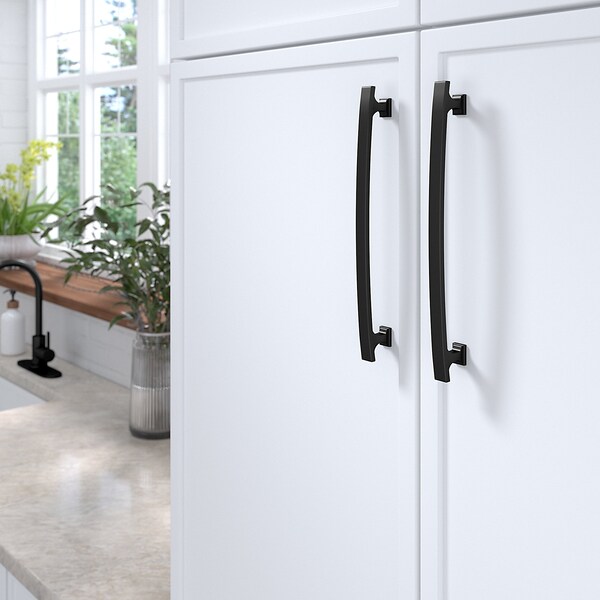 Richelieu 7 9/16-inch (192 mm) Center to Center Matte Black Transitional Cabinet Pull - BP5254192900