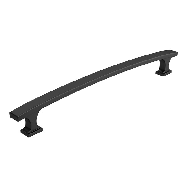 Richelieu 7 9/16-inch (192 mm) Center to Center Matte Black Transitional Cabinet Pull - BP5254192900