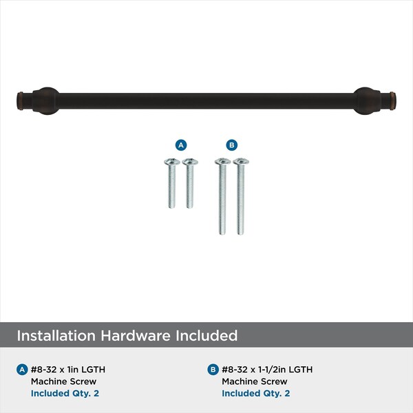 Amerock Winsome 8-13/16 in 224 mm Center-to-Center Oil Rubbed Bronze Cabinet Pull - BP36769ORB