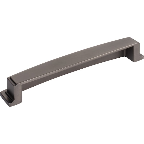 Jeffrey Alexander 160 mm Center Brushed Pewter Square-to-Center Square Renzo Cabinet Cup Pull - 141-160BNBDL