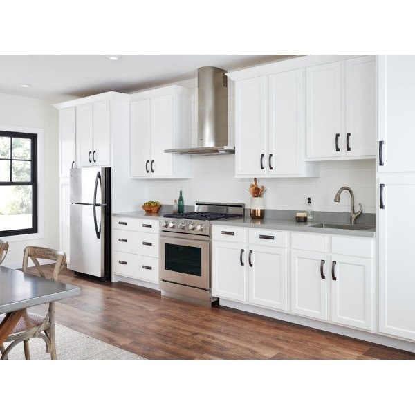Jeffrey Alexander 128 mm Center-to-Center Gun Metal Square Annadale Cabinet Pull - 435-128DACM