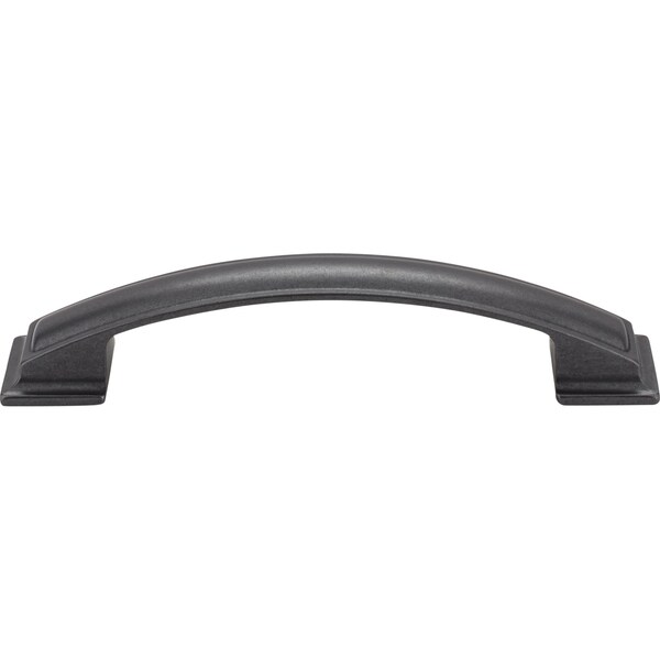 Jeffrey Alexander 128 mm Center-to-Center Gun Metal Square Annadale Cabinet Pull - 435-128DACM