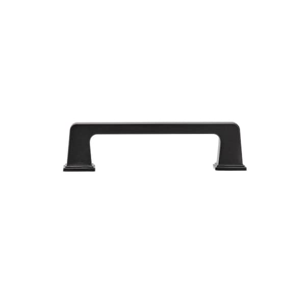 Richelieu 3 3/4-inch (96 mm) Center to Center Matte Black Traditional Cabinet Pull - BP869596900
