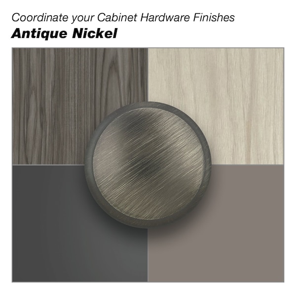 Richelieu 6-5/16 in. (160 mm) Center-to-Center Antique Nickel Transitional Drawer Pull - BP770160143