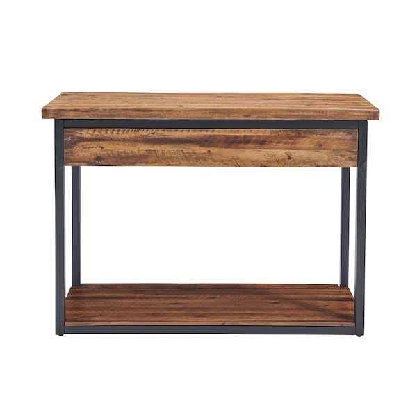 Alaterre Furniture Claremont 43"L Rustic Wood Console Table with Two Drawers and Low Shelf - ANCM1074