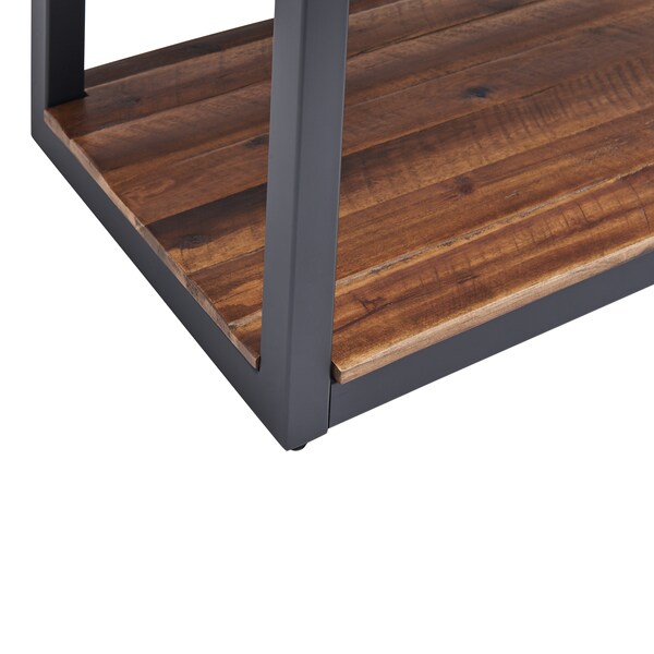 Alaterre Furniture Claremont 43"L Rustic Wood Console Table with Two Drawers and Low Shelf - ANCM1074