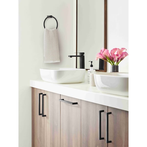 Amerock Monument 6-5/16 in 160 mm Center-to-Center Matte Black Cabinet Pull - BP36572FB