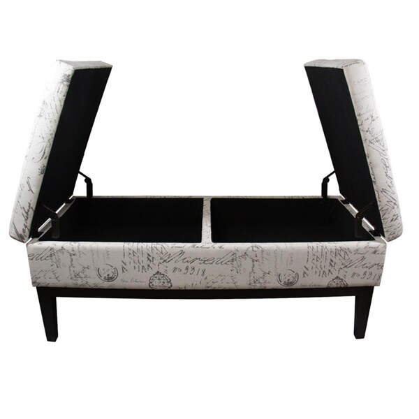 Convenience Concepts 19.5 in. Old World Dual Lift Storage Bench - HI2629618