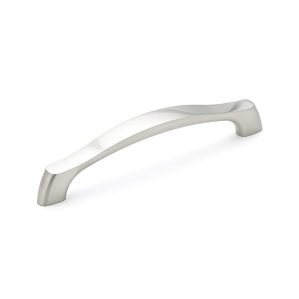 Richelieu 5 1/16 in (128 mm) Center-to-Center Brushed Nickel Contemporary Drawer Pull - BP811128195