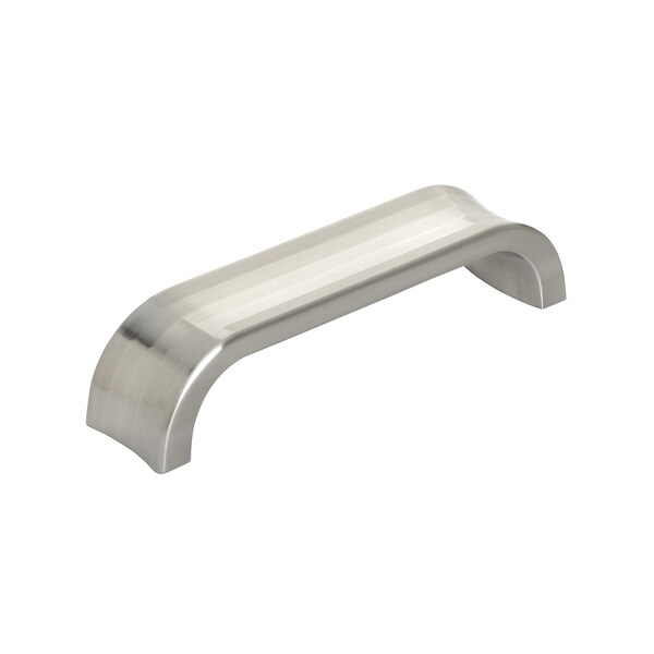 Amerock Concentric 3-3/4 in 96 mm Center-to-Center Satin Nickel Cabinet Pull - BP36812G10