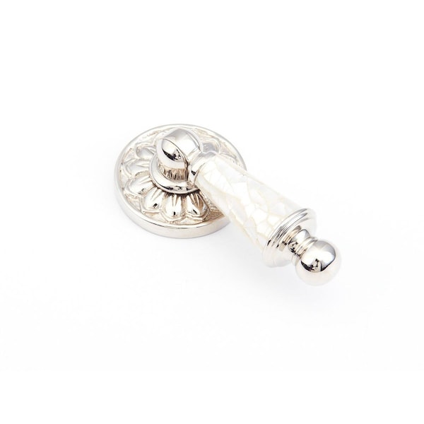Schaub 2-3/4in Mother of Pearl Pendant Cabinet Pull Polished Nickel Finish - 989-MOP-PN