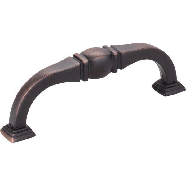 Jeffrey Alexander 96 mm Center-to-Center Brushed Oil Rubbed Bronze Katharine Cabinet Pull - 188-96DBAC