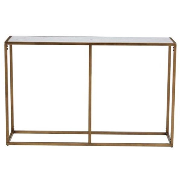 Safavieh Brynna Marble Console Table, Bronze & White - SFV9516A