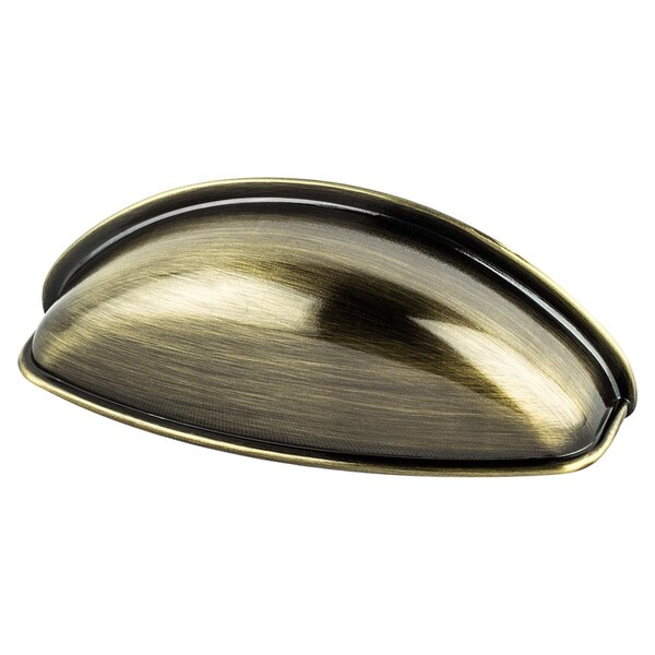 Berenson 64 mm CC Euro Moderno Cup Pull with Brushed Antique Brass - 9713-1BAB-P
