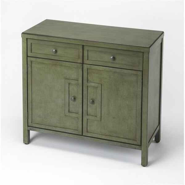 Gfancy Fixtures 30 x 31 x 14 in. Imperial Green Console Cabinet - GF3670846