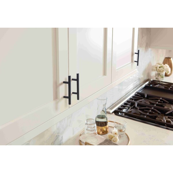 Amerock Bar Pulls 2-1/2 64 mm Center-to-Center Matte Black Cabinet Pull, 10PK - 10BX1264FB