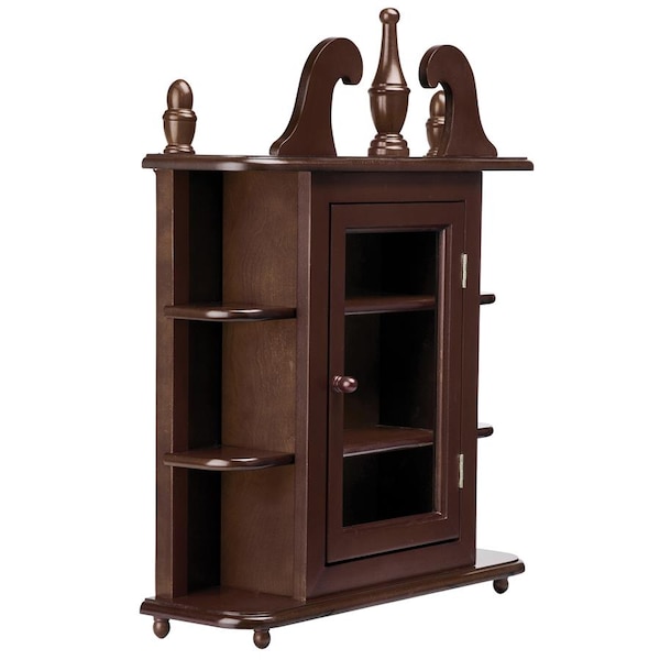 Design Toscano Savile Row Hardwood Wall Curio Display Cabinet - BN5015