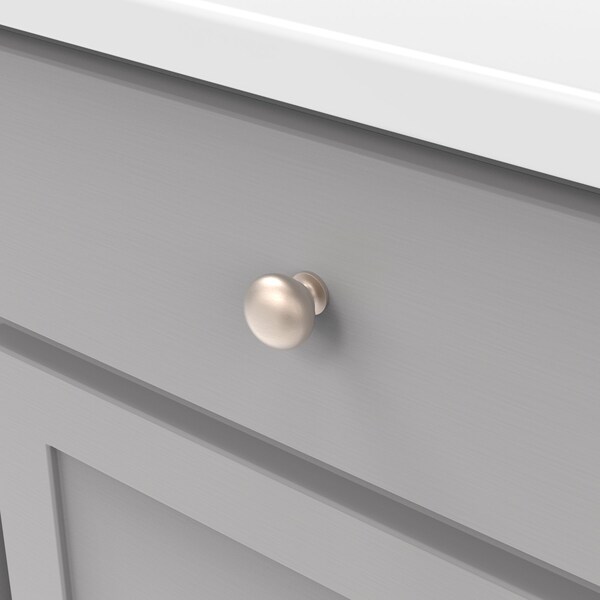 Heritage Designs Transitional Knob 114 Inch Diameter Satin Nickel Lustre Finish, 35PK - V35P6091-SNL