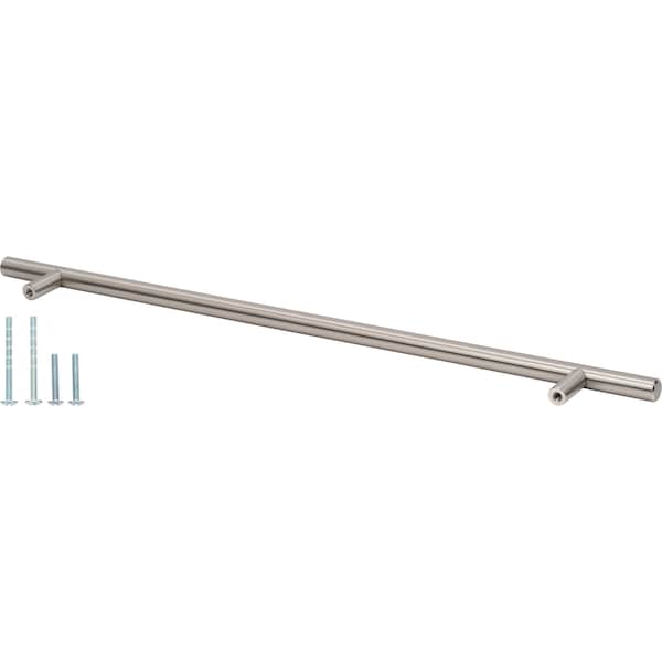 Designperfect 12-9/16'' Center-to-Center Bar Pull, Brushed Satin Nickel - DPA-T209SNB