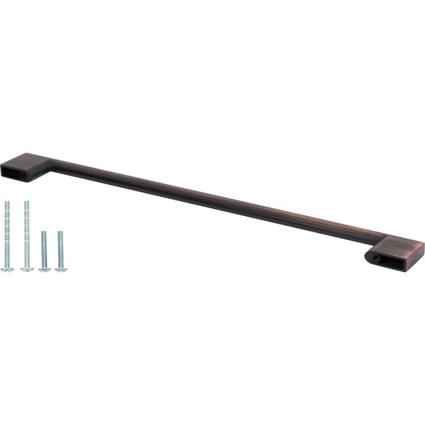 Designperfect 10-1/16'' Center-to-Center Handle Pull, Brushed Oil Rubbed Bronze - DPA-S799ORB