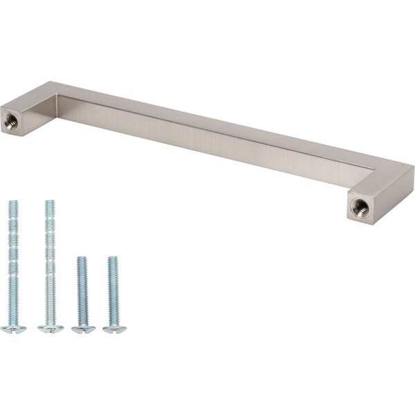 Designperfect 5-1/16'' Center-to-Center Handle Pull, Brushed Satin Nickel - DPA-S354SNB
