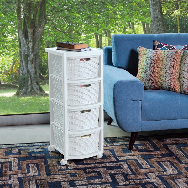 Rimax Four Drawer Rolling Cart - 10432