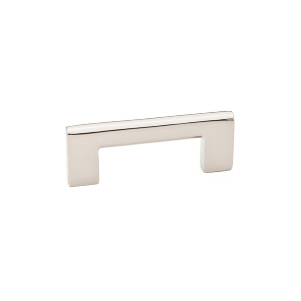 Vecindario 3 in. Trail Cabinet Pull for Center to Center, Bright Nickel - VE3239573