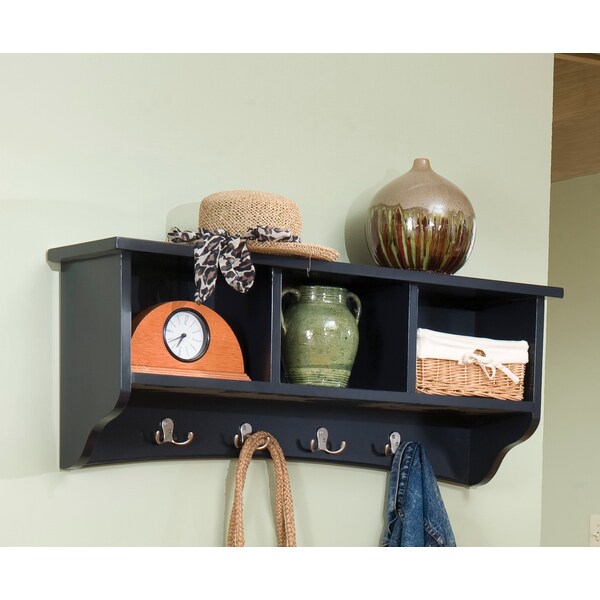 Alaterre Furniture Shaker Cottage Storage Coat Hook, Charcoal Gray - ASCA04BL