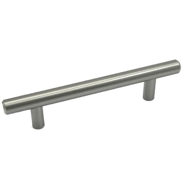 Laurey 96mm, 5 3/4" Overall, Steel Plated T-Bar Pull, Brushed Satin Nickel - 87001