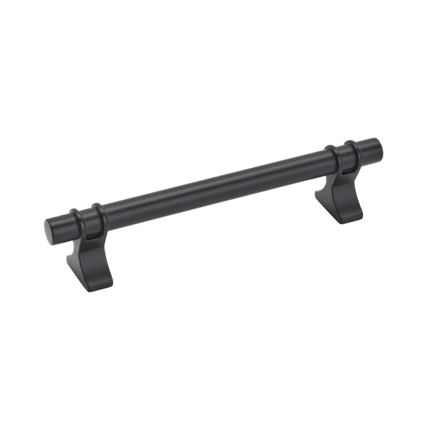 Amerock Davenport 5-1/16 in 128 mm Center-to-Center Matte Black Cabinet Pull - BP36606MB