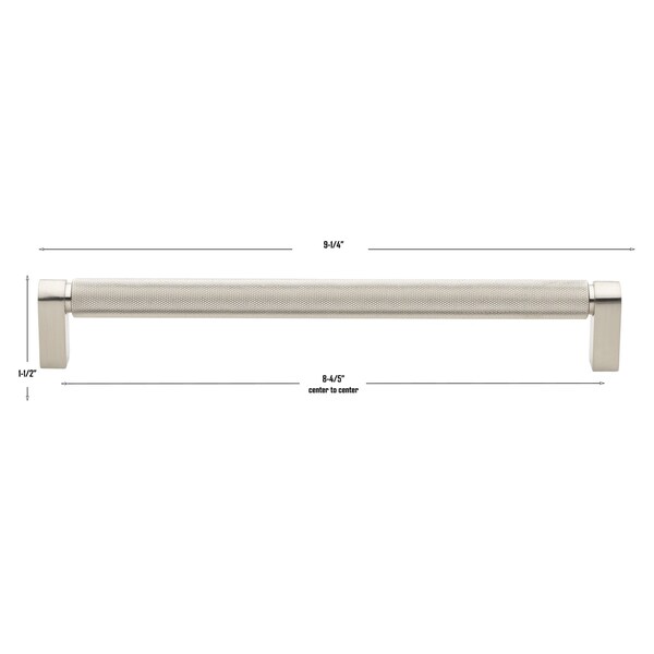 Gliderite Hardware 8-3/4 Inch Center to Center Knurled Bar Pull Satin Gold, 25PK - 4788-224-SN-25