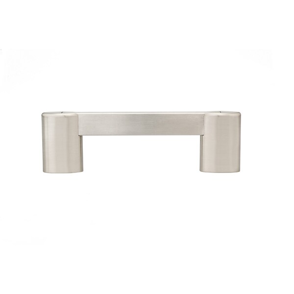 Richelieu 3-3/4 in. (96 mm) Center-to-Center Brushed Nickel Contemporary Drawer Pull - BP872896195