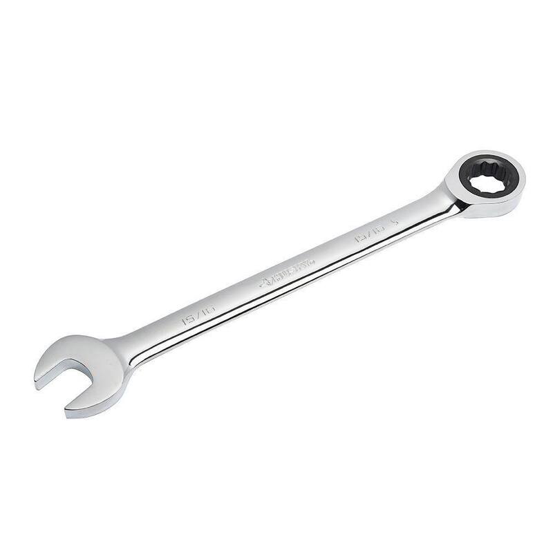 Husky 15/16 in. 12-Point SAE Ratcheting Combination Wrench - HRW1516