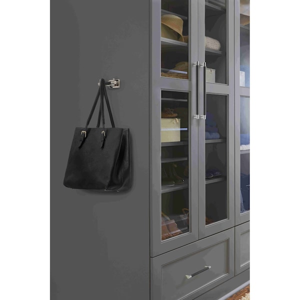 Amerock Esquire 8 in 203 mm Center-to-Center Polished Nickel/Black Bronze Cabinet Pull - BP36562PNBBR