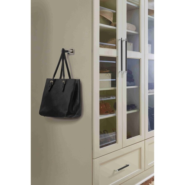Amerock Esquire 8 in 203 mm Center-to-Center Polished Nickel/Black Bronze Cabinet Pull - BP36562PNBBR